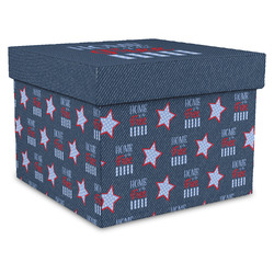 American Quotes Gift Box with Lid - Canvas Wrapped - XX-Large