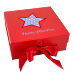 American Quotes Gift Box with Magnetic Lid - Red