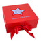 American Quotes Gift Boxes with Magnetic Lid - Red - Front