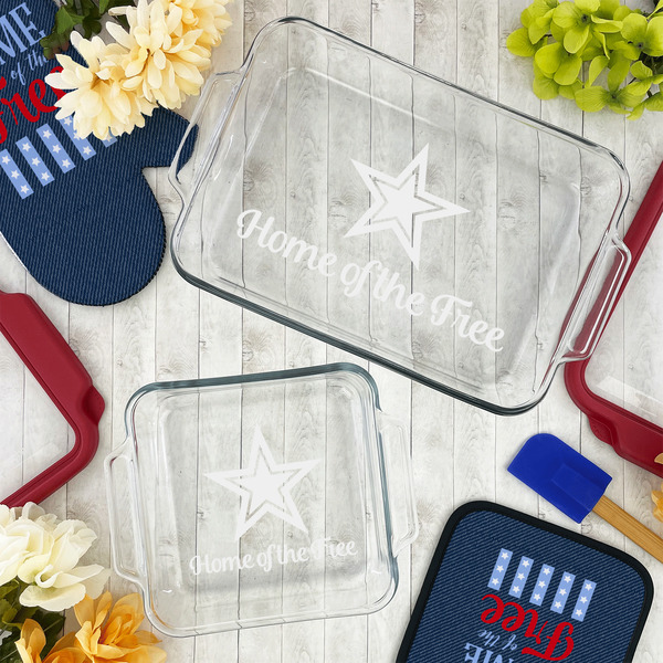 American Quotes Glass Baking Dish Set - LIFESTYLE
