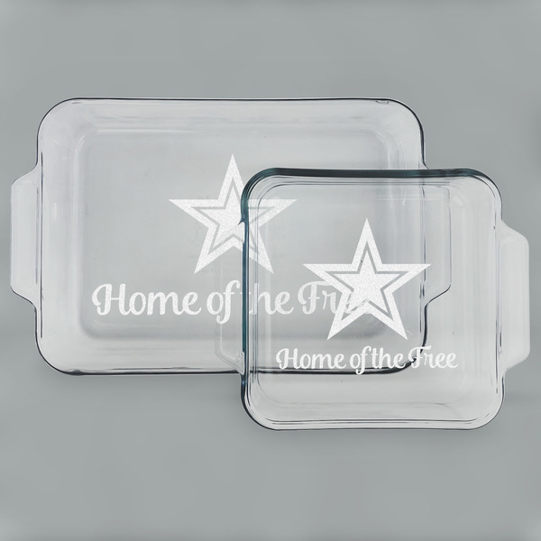 American Quotes Glass Baking Dish Set - MAIN (set)