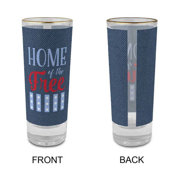 American Quotes Glass Shot Glass - 2 oz - Single - APPROVAL