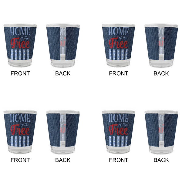 American Quotes Glass Shot Glass - Standard - Set of 4 - APPROVAL