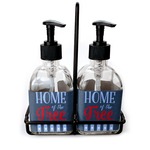 American Quotes Glass Soap & Lotion Bottles