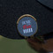 American Quotes Golf Ball Marker Hat Clip - Gold - On Hat
