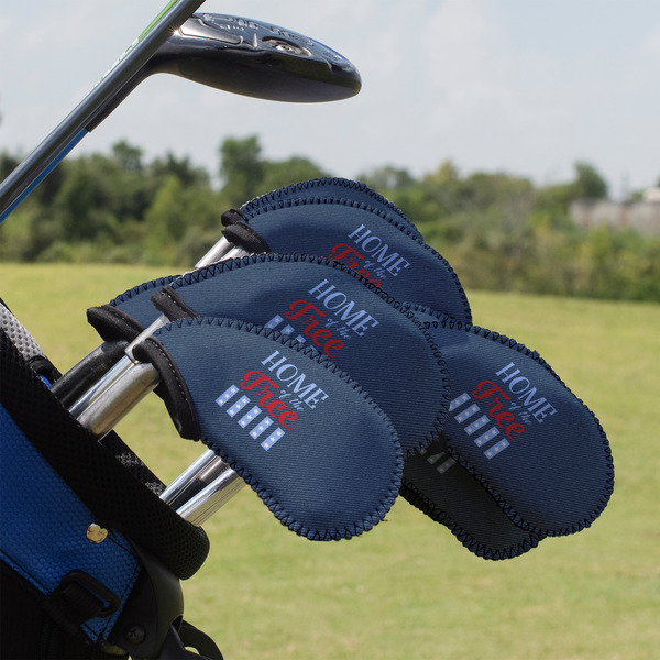 Custom American Quotes Golf Club Iron Cover - Set of 9