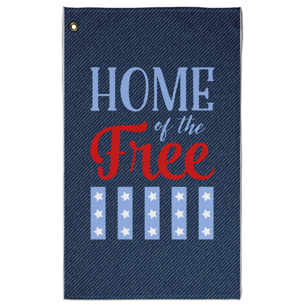 Custom American Quotes Golf Towel - Poly-Cotton Blend - Large