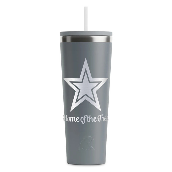 American Quotes Grey RTIC Everyday Tumbler - 28 oz. - Front