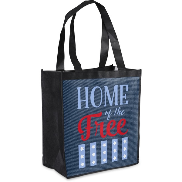 Custom American Quotes Grocery Bag