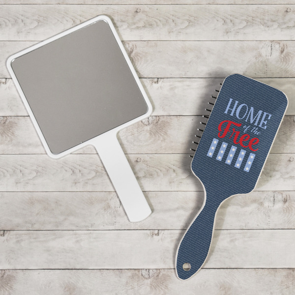 American Quotes Hair Brush - In Context