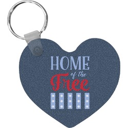American Quotes Heart Plastic Keychain