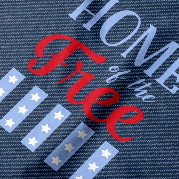 American Quotes Hooded Baby Towel- Detail Close Up