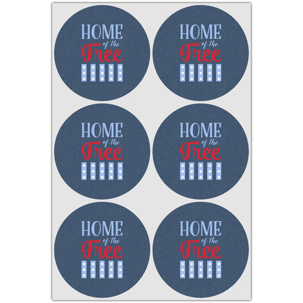 American Quotes Icing Circle - Large - Set of 6