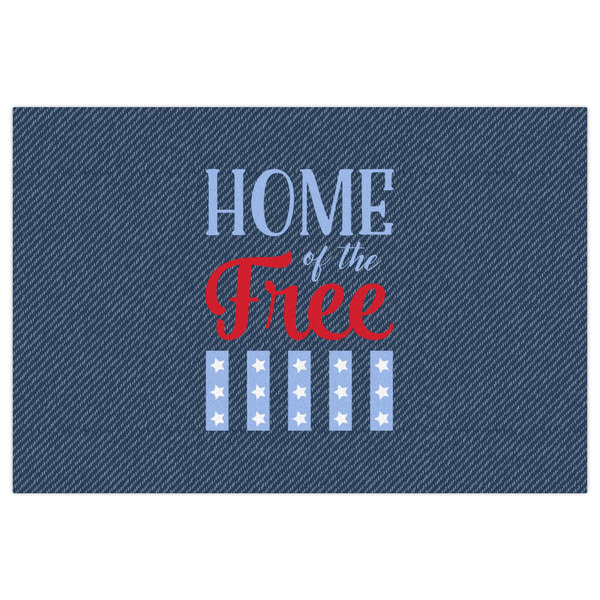 American Quotes Indoor / Outdoor Rug - 4'x6' - Front Flat