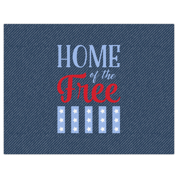 American Quotes Indoor / Outdoor Rug - 6'x8' - Front Flat