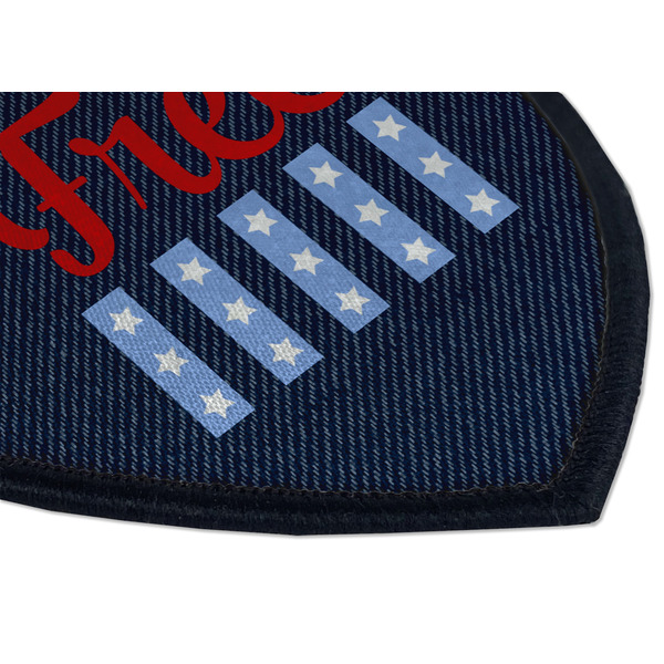 American Quotes Iron on Shield 3 Detail