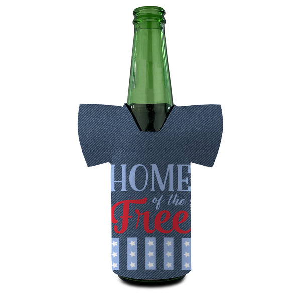 American Quotes Jersey Bottle Cooler - FRONT (on bottle)