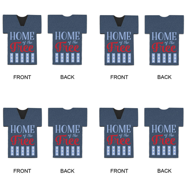 American Quotes Jersey Bottle Cooler - Set of 4 - APPROVAL