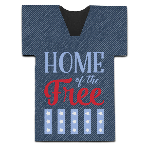 American Quotes Jersey Bottle Cooler - Set of 4 - FRONT (flat)