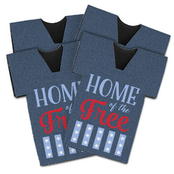 American Quotes Jersey Bottle Cooler - Set of 4