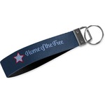 American Quotes Webbing Keychain Fob - Small (Personalized)