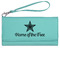 American Quotes Ladies Wallet - Leather - Teal - Front View
