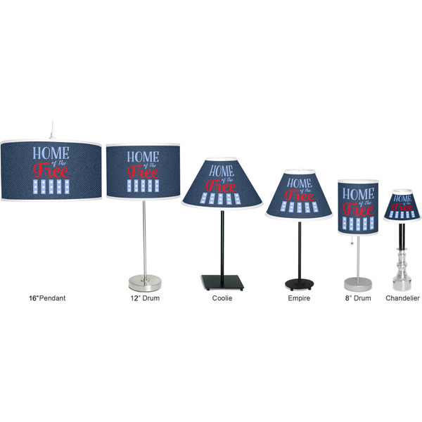 American Quotes Lamp Full View Size Comparison