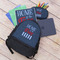 American Quotes Large Backpack - Black - With Stuff