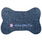 American Quotes Bone Shaped Dog Food Mat (Large) (Personalized)