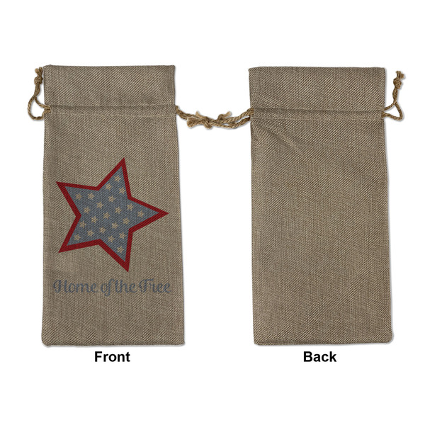 American Quotes Large Burlap Gift Bags - Front Approval