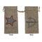 American Quotes Large Burlap Gift Bags - Front & Back