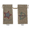 American Quotes Large Burlap Gift Bag - Front & Back