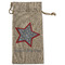 American Quotes Large Burlap Gift Bags - Front