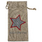 American Quotes Large Burlap Gift Bag - Front