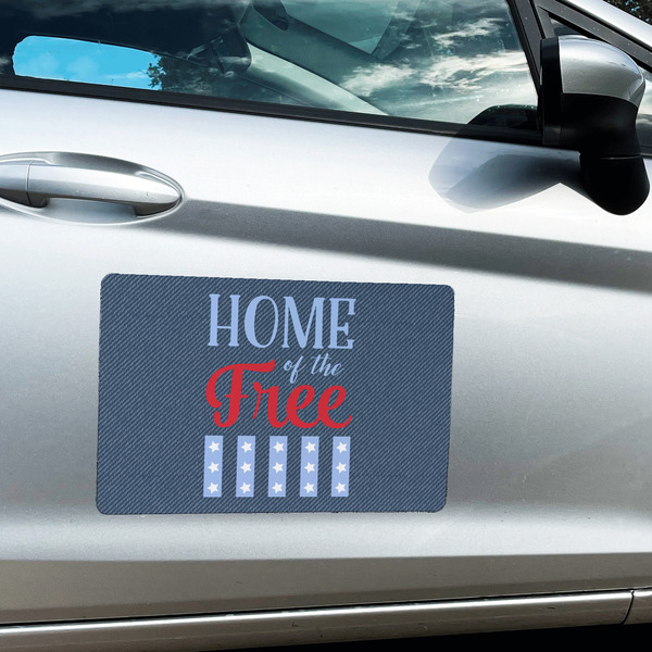 American Quotes Large Rectangle Car Magnets- In Context