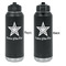American Quotes Laser Engraved Water Bottles - Front & Back Engraving - Front & Back View