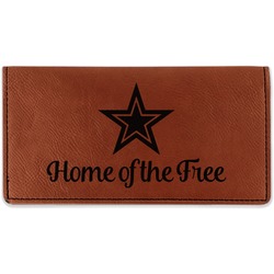 American Quotes Leatherette Checkbook Holder (Personalized)