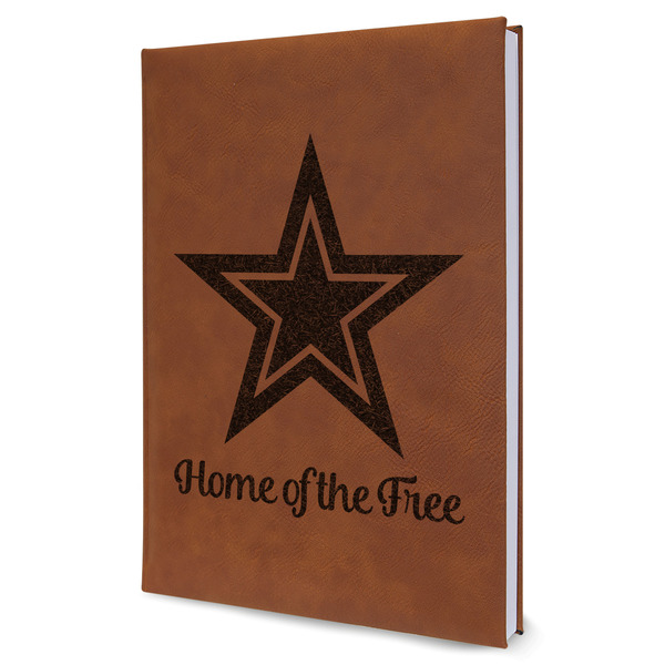 Custom American Quotes Leather Sketchbook