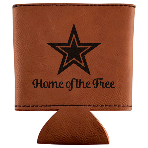 Custom American Quotes Leatherette Can Sleeve (Personalized)