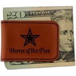 American Quotes Leatherette Magnetic Money Clip (Personalized)