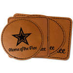 American Quotes Faux Leather Iron On Patch