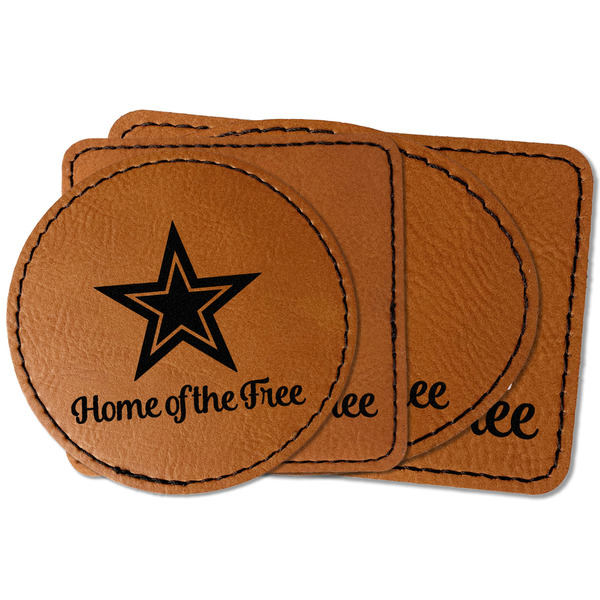 Custom American Quotes Faux Leather Iron On Patch