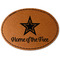 American Quotes Faux Leather Iron On Patch - Oval