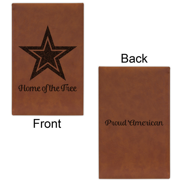 American Quotes Leatherette Sketchbooks - Small - Double Sided - Front & Back View