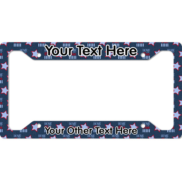 Custom American Quotes License Plate Frame - Style A