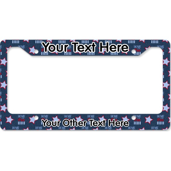 American Quotes License Plate Frame Wide