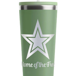American Quotes RTIC Everyday Tumbler with Straw - 28oz - Light Green - Single-Sided