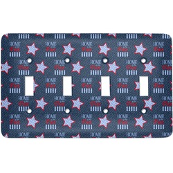 American Quotes Light Switch Cover (4 Toggle Plate)