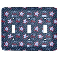 American Quotes Light Switch Cover (3 Toggle Plate) (Personalized)