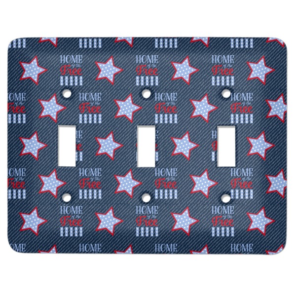 Custom American Quotes Light Switch Cover (3 Toggle Plate)